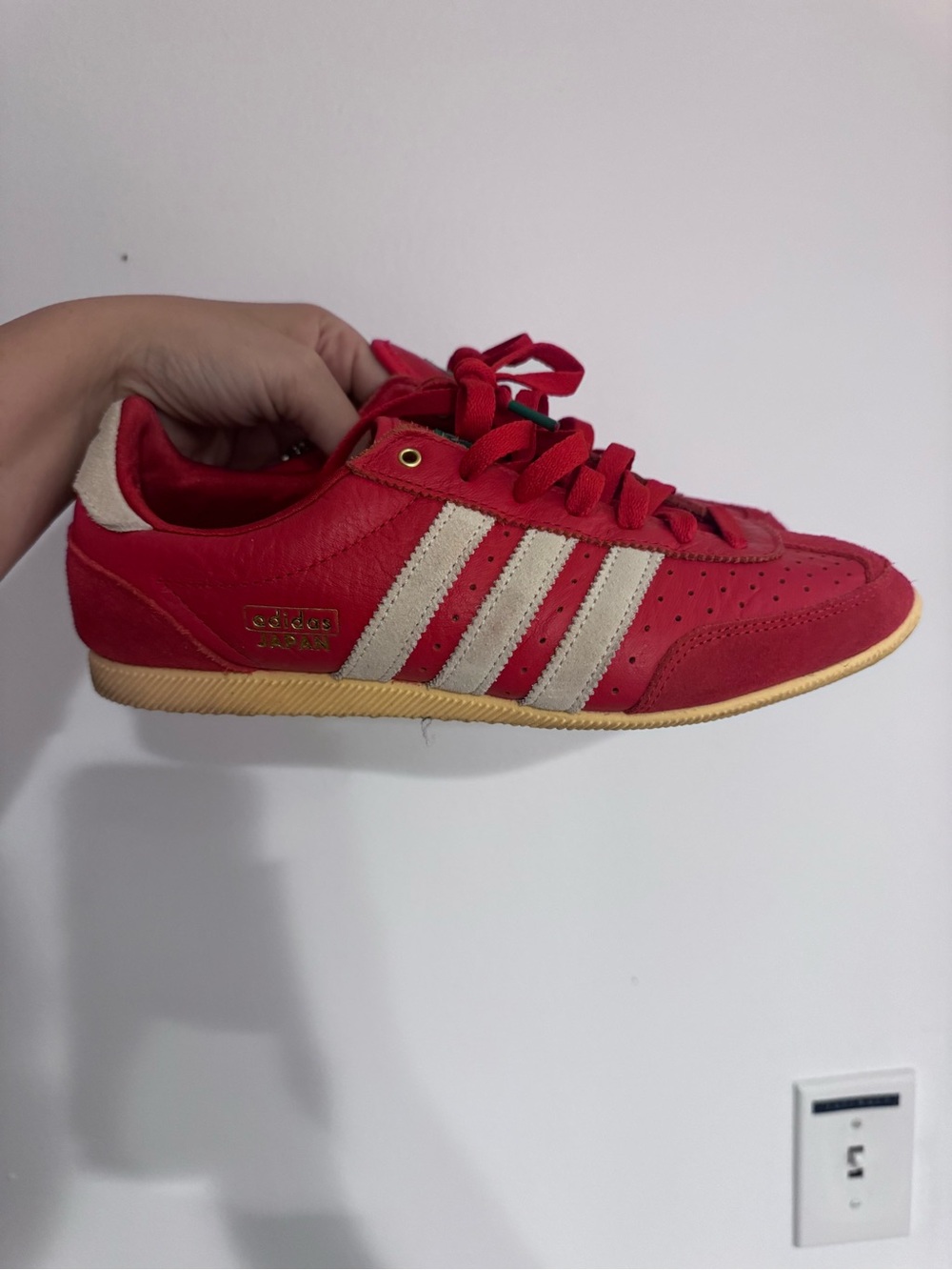 Adidas Red Japan Sneakers size 40.5